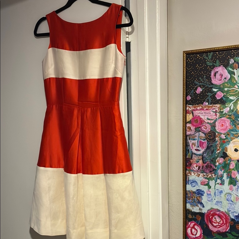 Kate Spade orange and white new size 2